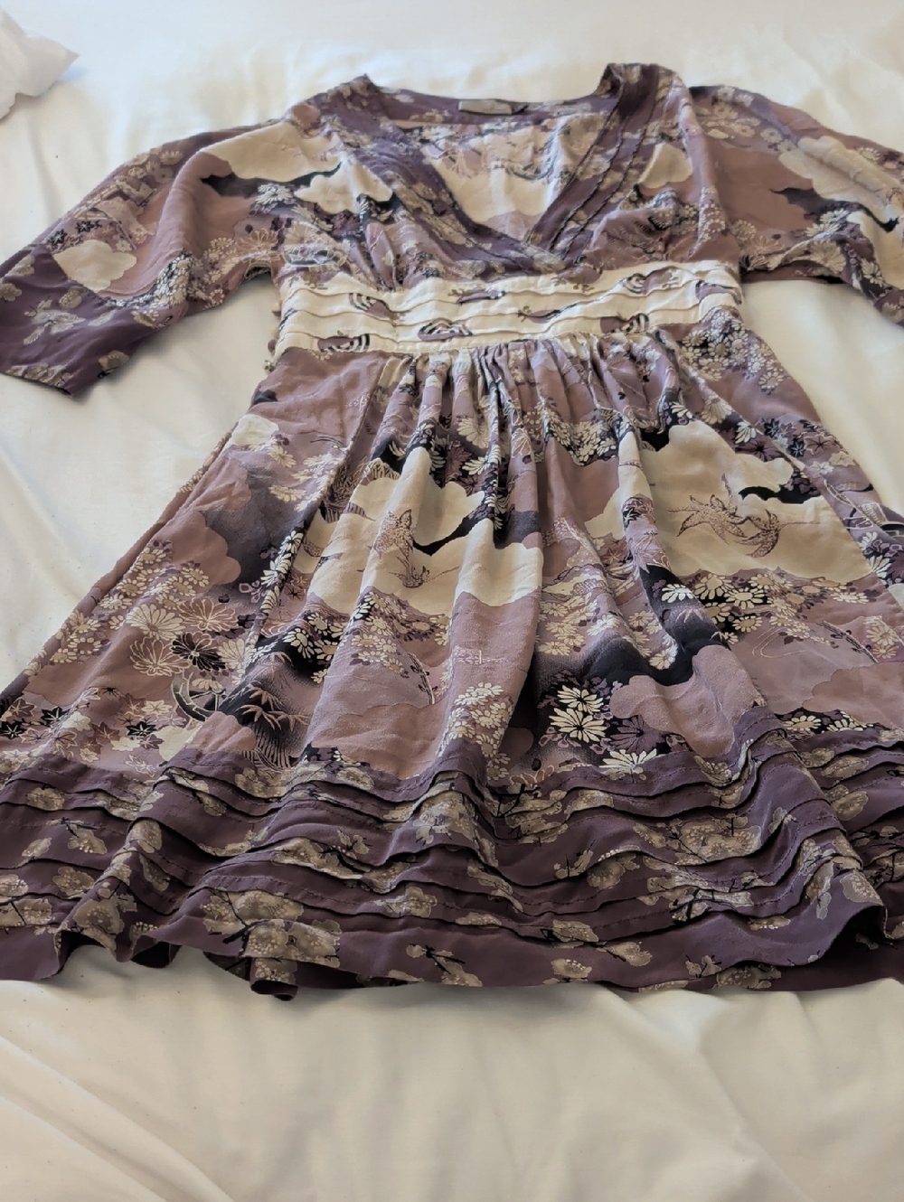 Wilfred Purple Floral Dress